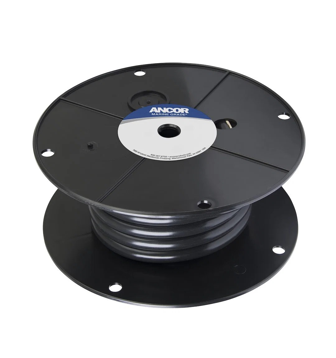 117005 – ANCOR Battery Cable, Without Terminal Black Negative Tinned Copper Conductor/ PVC Insulation 50 Foot Spool 2...